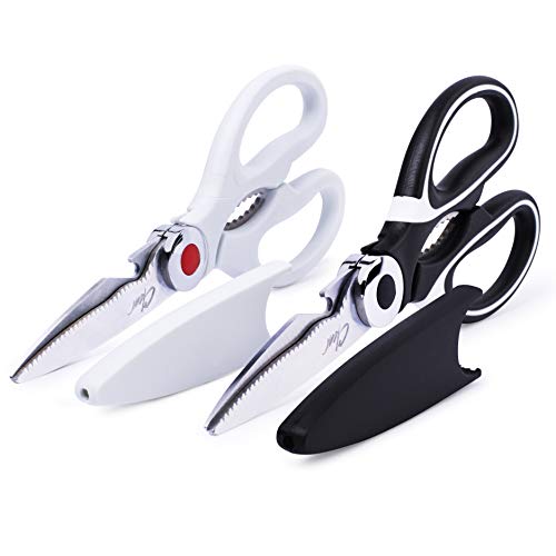 2 Pack Kitchen Shears Heavy Duty Stainless Steel Scissors