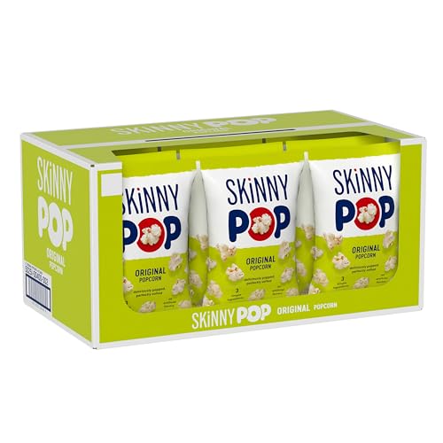 12 Pack SkinnyPop Popcorn Whole Grain Snack Bags