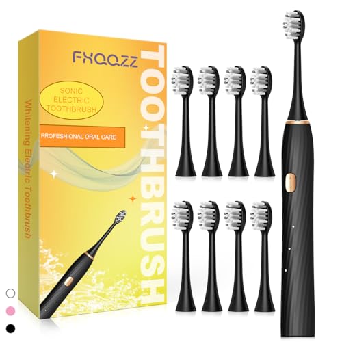 Sonic Electric Toothbrush Rechargeable with 8 Brush Heads