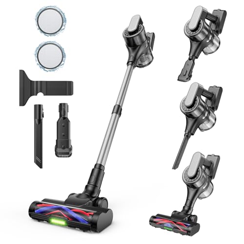 Cordless Stick Vacuum Cleaner, Lightweight Rechargeable, Powerful Suction