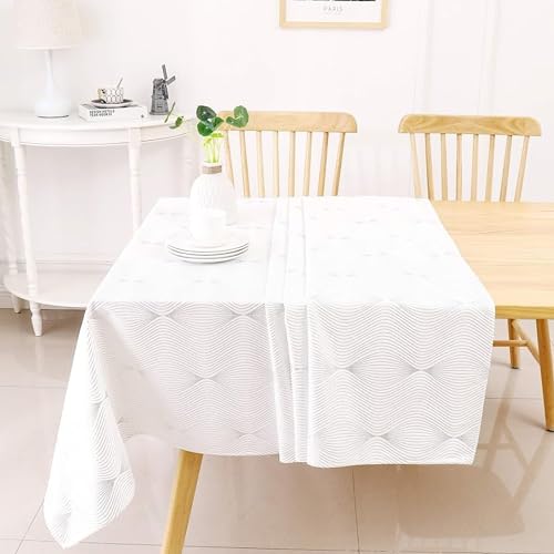 144" x 70" Velvet Rectangle Tablecloth Washable Decorative Dining Cover