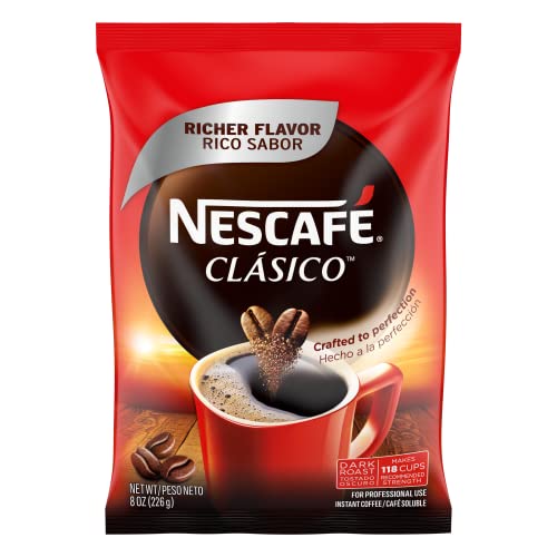 Nescafe Clasico Instant Coffee Dark Roast 8 oz