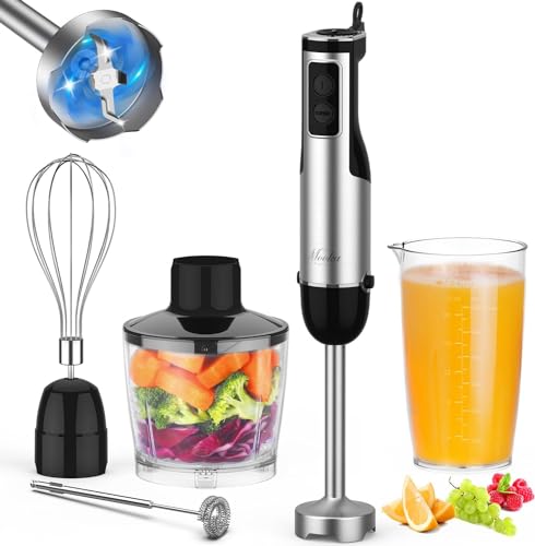 5-in-1 Immersion Hand Blender Set 1100W Multi-Purpose