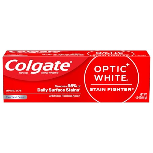 Colgate Optic White Whitening Toothpaste with Fluoride 4.2oz