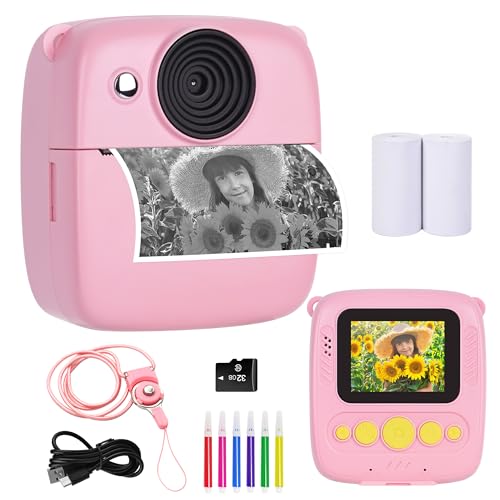 Instant Print Kids Digital Camera with 32GB Card