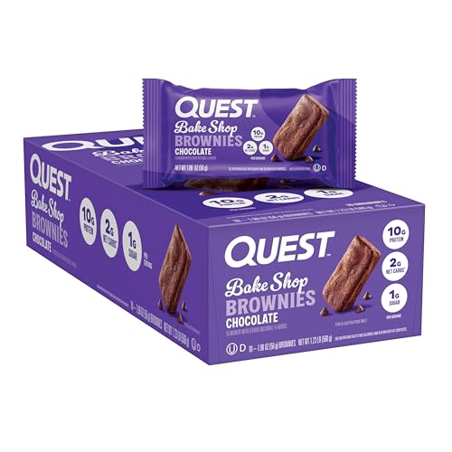 10 Pack Quest Protein Brownies, 10g Protein Snack