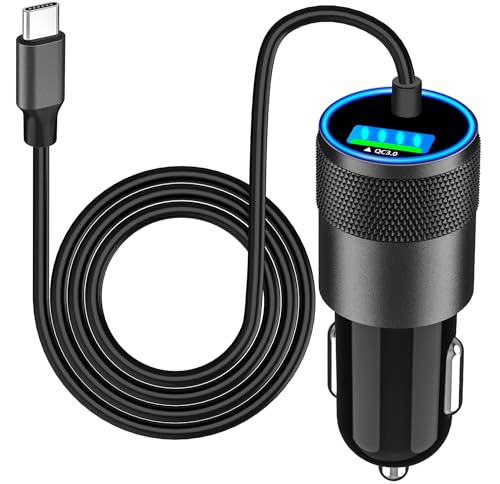 iPhone Car Charger 75W Fast USB-C PD QC Adapter