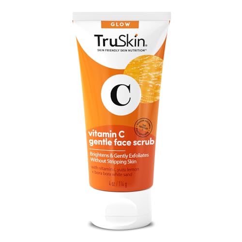 TruSkin Vitamin C Face Scrub Exfoliator, 4oz
