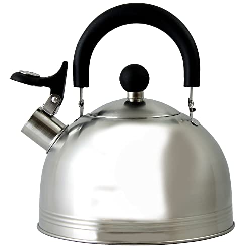 Mr. Coffee Stainless Steel Whistling Tea Kettle 1.5-Quart
