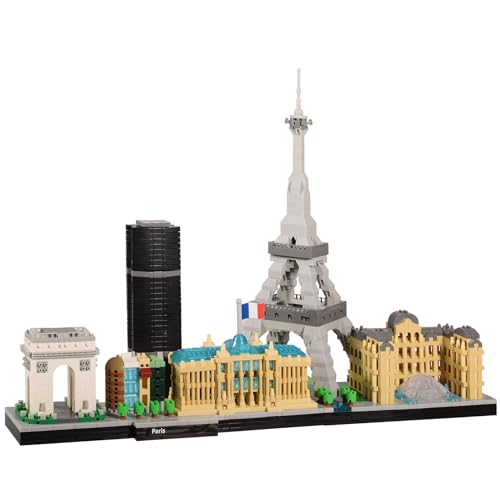 Paris Skyline Micro Building Blocks Set, 3680 Pieces