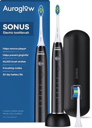 Electric Sonic Toothbrush, 5 Modes, Wireless Charging, Timer