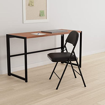 Amazon Basics Folding Metal Chairs, 4-Pack