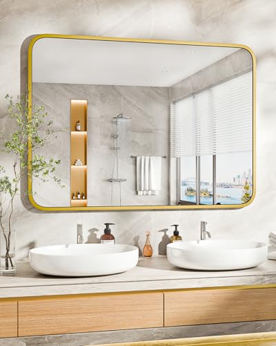 30"x22" Bathroom Wall Mirror, Modern Vanity Decor