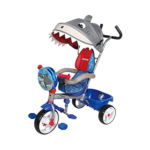 3 in 1 Kids Tricycle with Canopy and Trunk