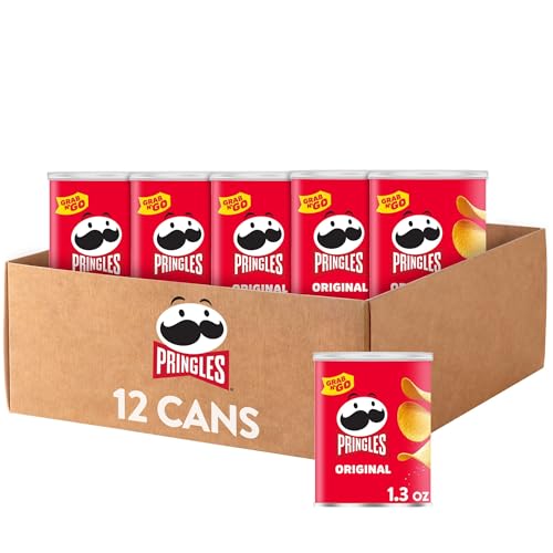 12 Pack Pringles Potato Crisps Chips Snack Cans
