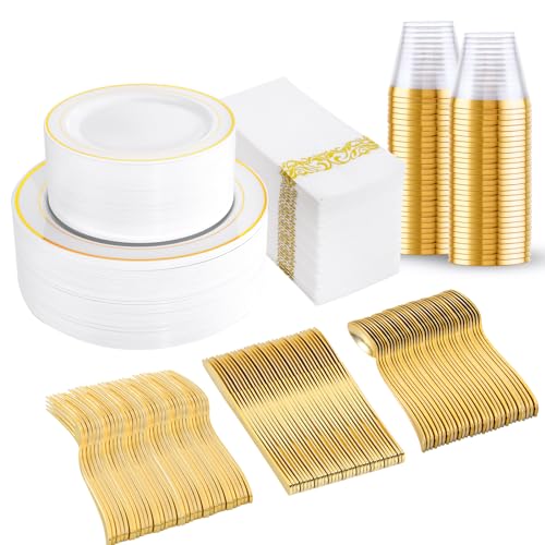 350 Piece Disposable Dinnerware Set