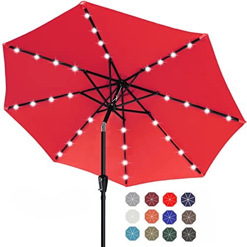 Solar LED Patio Umbrella with 32 Lights