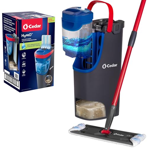 O-Cedar H2prO Flat Mop System with Microfiber Pad