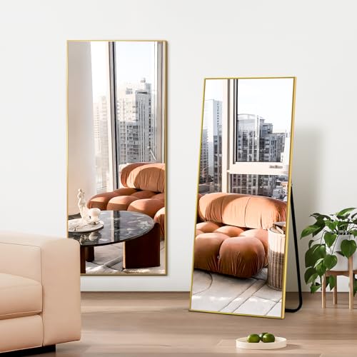 Full Length Floor Mirror 56"x20" with Aluminum Frame