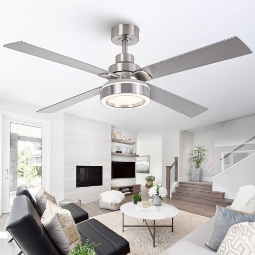 52 Inch Ceiling Fan with Light and Remote Control