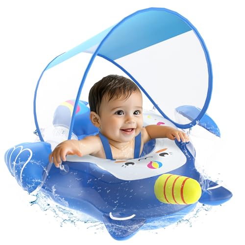 Baby Float with Canopy, Infant Pool Float 3-36 Months