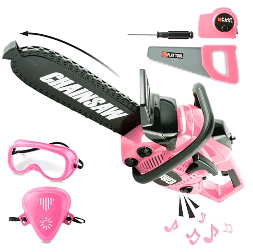 Kids Toy Chainsaw Pretend Play Construction Tool Set