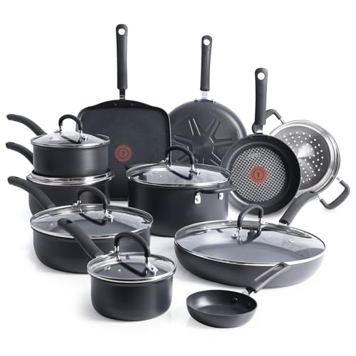 Tefal 17 Piece Nonstick Hard Anodized Cookware Set