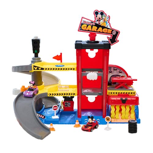 Disney Mickey Mouse Race Car Garage Playset with Sounds