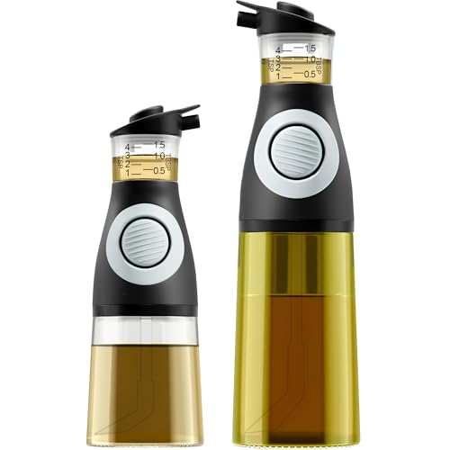 2 Pack Oil and Vinegar Dispenser Bottles with Measure
