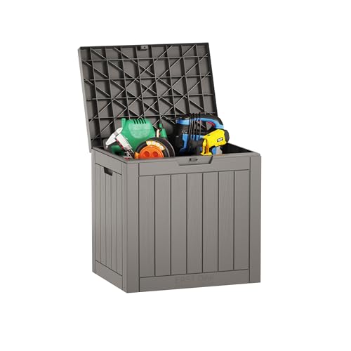 31 Gallon Outdoor Waterproof Deck Storage Box Lockable