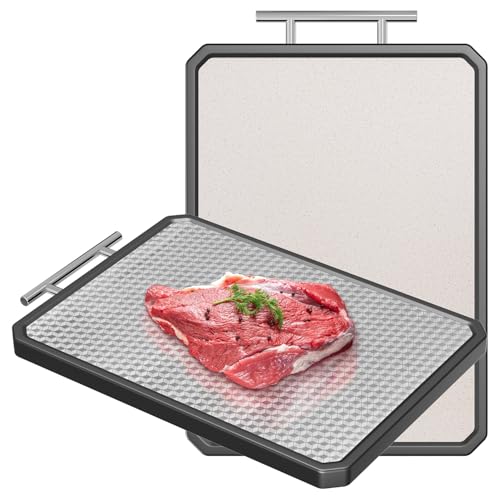 Stainless Steel Cutting Board, Double Sided, Dishwasher Safe
