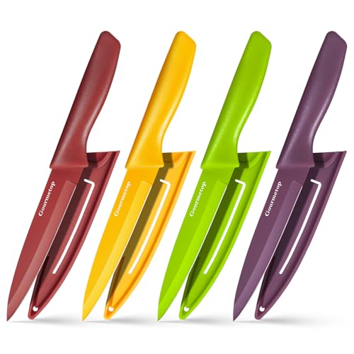 4 Pack Paring Knives Set Stainless Steel Kitchen Knife