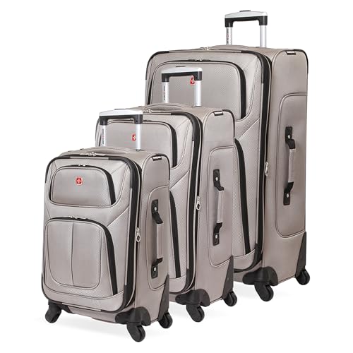 3 Piece SwissGear Softside Expandable Luggage Set