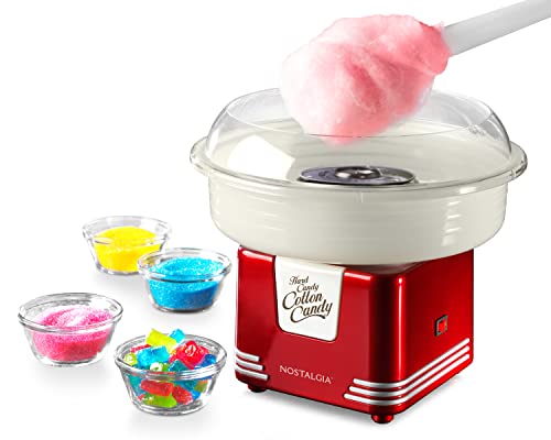 Nostalgia Cotton Candy Machine for Kids with Accessories