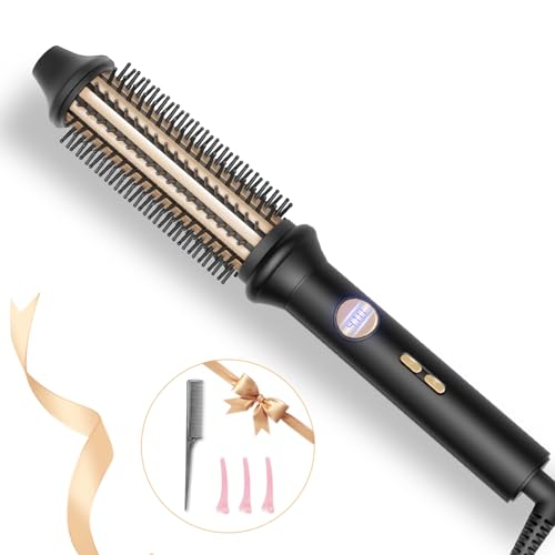 1.26 Inch Heated Curling Brush with 10 Settings