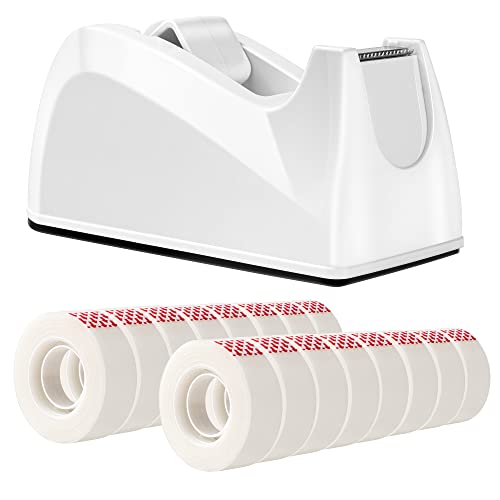 16 Pack Amazon Basics Tape Dispensers with Refill Rolls