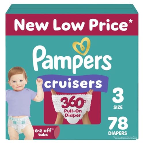 Pampers Cruisers 360 Baby Diapers, 78 Count, Leakproof