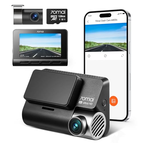70mai 4K Dual Dash Cam with WiFi GPS