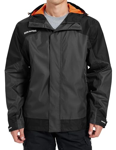 Men's Water Resistant Lightweight Hooded Windbreaker Jacket