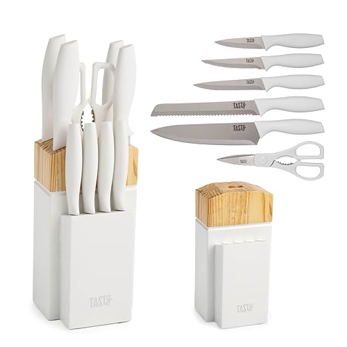 10 Piece Kitchen Knife Set with Block & Shears