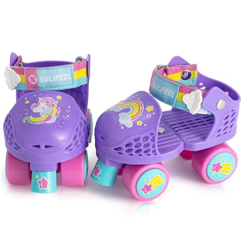 Adjustable Kids Quad Roller Skates for Ages 2-5