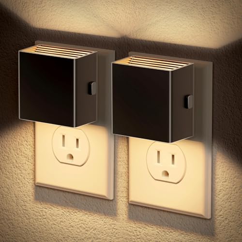 2 Pack Automatic Plug-In Night Lights with Sensor