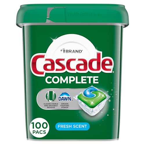 100 Count Cascade Dishwasher Pods Detergent Tablets