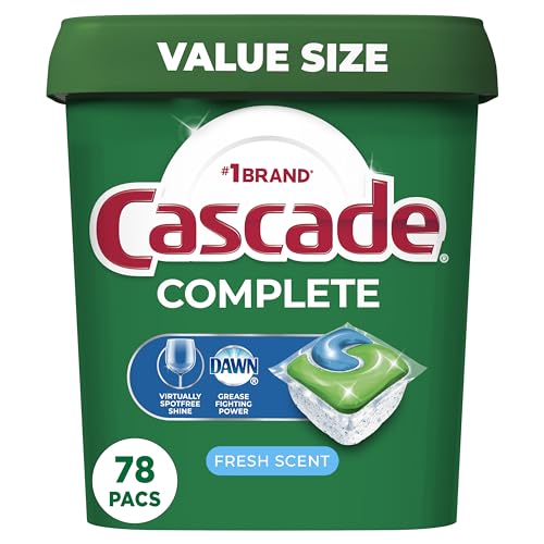 78 Count Cascade Dishwasher Detergent Pods ActionPacs