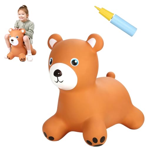 Bouncy Bear Hopper Toy, Toddler Ride-On Bouncer