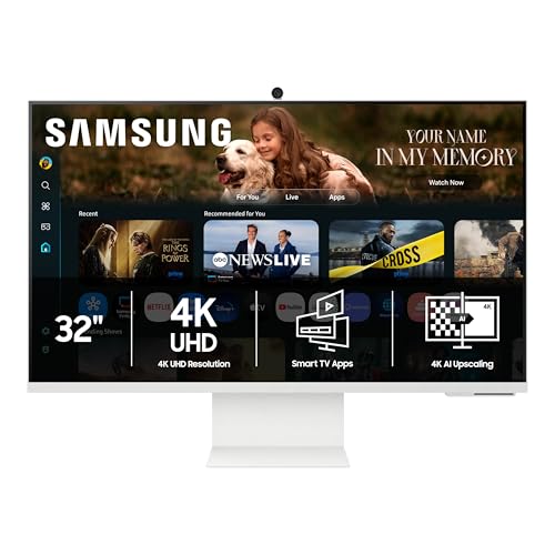 Samsung 32” 4K Smart Monitor with Gaming Hub