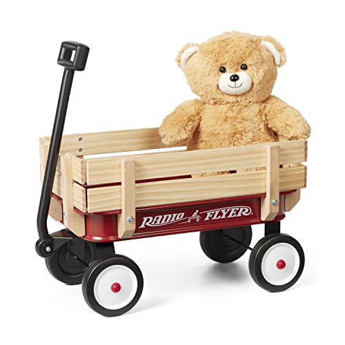 Radio Flyer Toy Wagon with Teddy Bear for Kids