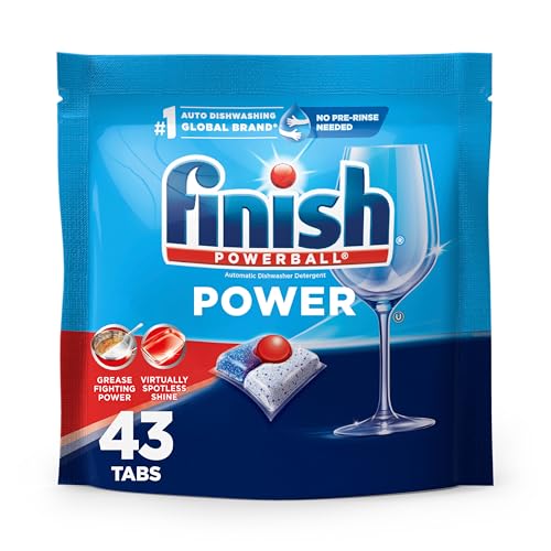 43 Count Finish Dishwasher Pods, Deep Clean Detergent