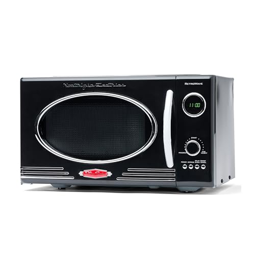 Nostalgia Retro Countertop Microwave Oven, 0.9 cu ft