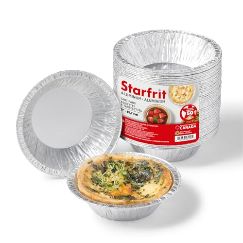 50 Pack 5" Disposable Tart and Pie Plates